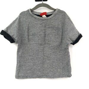 HUNTER Target Roll Sleeve Tee Grey Embossed Kids Shirt Short Sleeve XS 4 5 Boys